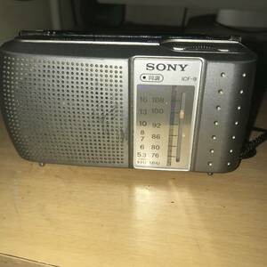 SONY ワイドFM対応 FM/AMコンパクトラジオ ICF-9 動作品
