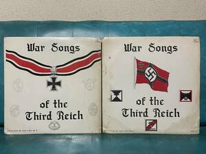 貴重 LP 2枚 WAR SONGS OF THE THIRD REICH Vol.1&2 第三帝国 ナチスドイツ軍歌 1939-1945年 NSKK ヒトラー Uボートの歌 ハーケンクロイツ