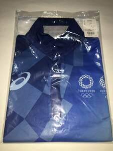  быстрое решение бесплатная доставка новый товар не использовался Tokyo Olympic 2020 рубашка-поло XL размер волонтер предметы снабжения форма Asics TOKYO2020