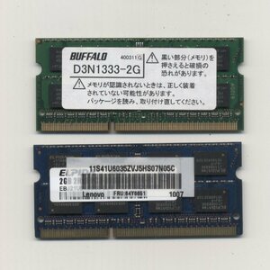 yb329/ELPIDA/Buffalo/ PC3-10600S / DDR3-1333 / 2GBx2 sheets total 4GB