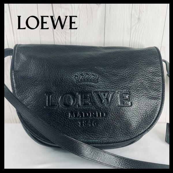 ◆美品◆ LOEWE ロエベ ヘリテージ アナグラム ショルダーバッグ レザー