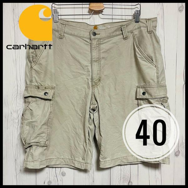 ◆ Carhartt ◆ カーハート ショートパンツ ハーフパンツ ベージュ ワークパンツ 短パン