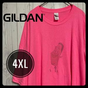 ◆ GILDAN ◆ ギルダン Tシャツ 4XL 蛍光ピンク ネオンカラー ネオンピンク ピンク 