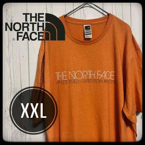 ◆THE NORTH FACE◆ ノースフェイス Tシャツ XXL オレンジ オーバーサイズ ビッグサイズ US古着
