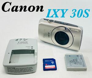 【現状品 SDHCカード付】Canon キヤノン コンパクトデジタルカメラ IXY イクシー 30S SANDISK サンディスク 8GB 