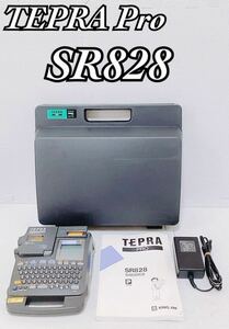 CASIO カシオ TEPRA Pro テプラプロ SR828 ACアダプタ 説明書 ケース（SR8BT）付き