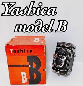 【箱付 希少】Yachicaflex ヤシカ フレックス model B モデル 日本製 二眼レフカメラ 80mm F3.5