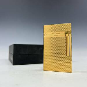  condition good [ Dupont /S.T.Dupont genuine article ] lighter / line 2/ Gold / gas lighter [X350M
