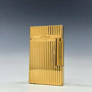  condition good [ Dupont /S.T.Dupont genuine article ] lighter / line 2/ Gold / gas lighter [A739M