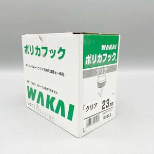 【新品 未使用品】 WAKAI ワカイ ポリカフック クリア 23mm DPC0023 波板 固定 1箱 100本入 セット まとめ売りDIY 住宅 建築 ガレージ 車庫