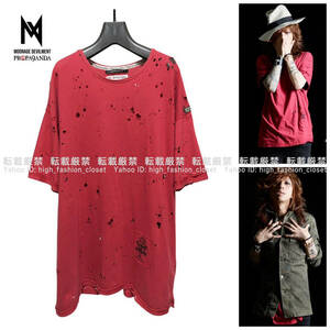 【送料無料】美品 清春着 Moonage Devilment×PROPA9ANDA DISTORTION CRASH Tee ムーンエイジデビルメントmad清春moon age devilment