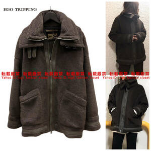 【送料無料】新品未使用 EGO TRIPPING エゴトリッピング BOA FLIGHT COAT サイズ46 moonage devilmentムーンエイジデビルメントmad清春