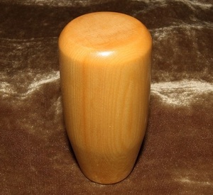 木製シフトノブ(材質：米ヒバ）12ｘ1.75mm（PE-40D82.5L)