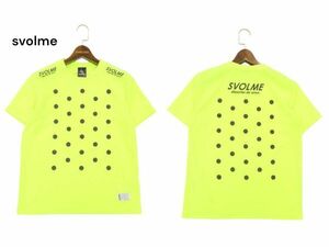 svolme スボルメ 春夏 ロゴ プリント★ ドット 半袖 ストレッチ カットソー Tシャツ Sz.S　メンズ サッカー フットサル　C4T04167_4#D