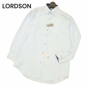 【新品 未使用】 百貨店ブランド★ LORDSON ロードソン 通年 形態安定 長袖 シャツ ワイシャツ Sz.39/78　メンズ ビジカジ　C4T04120_4#C