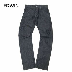 EDWIN エドウィン EF03 E-FUNCTION★ 立体裁断 インディゴ ストレッチ デニム パンツ ジーンズ Sz.M　メンズ 日本製　C4B01954_4#R