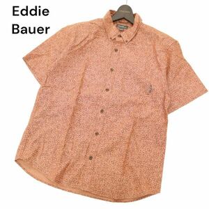 21SS★ Eddie Bauer エディーバウアー 春夏 総柄★ 半袖 ボタンダウン シャツ Sz.M　メンズ アウトドア　C4T04193_5#A