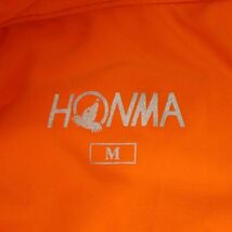 HONMA 本間ゴルフ 春夏 ロゴ プリント★ 半袖 ストレッチ ポロシャツ Sz.M　メンズ　C4T04277_5#A_画像5