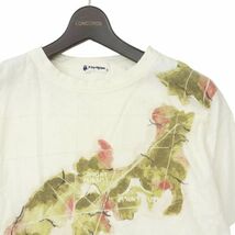 R by 45rpm フォーティファイブ 春夏 日本地図 プリント★半袖 カットソー Tシャツ Sz.3　メンズ 白　C4T04227_5#A_画像2