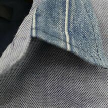 DIESEL ディーゼル 春夏 刺繍★ 襟 デニム切替 半袖 シャツ Sz.S　メンズ　C4T04372_5#A_画像3