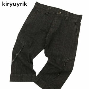 kiryuyrik キリュウキリュウ 春夏 ジップポケット★ クロップド デニム パンツ ジーンズ Sz.S　メンズ 日本製　C4B02057_5#P