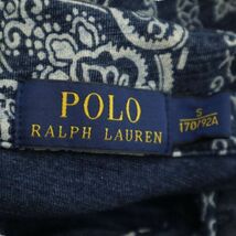 POLO RALPH LAUREN ポロ ラルフローレン 現行タグ★ 春夏 インディゴ ペイズリー総柄 半袖 ポロシャツ Sz.S　メンズ　C4T04349_5#A_画像5