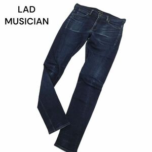 17ss LAD MUSICIAN ラッドミュージシャン 膝立体 ストレッチ スーパースキニー デニム パンツ ジーンズ Sz.44　メンズ　C4B02117_5#R