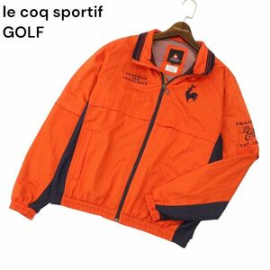 le coq sportif GOLF Le Coq s Porte .f Golf белый линия * Logo вышивка полоса Zip блузон Sz.L мужской C4T04490_5#O