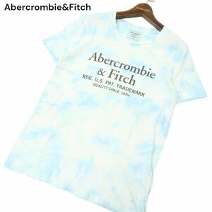 Abercrombie&Fitch アバクロンビー＆フィッチ ビッグ ロゴ★ タイダイ ムラ染め 半袖 カットソー Tシャツ Sz.XS　メンズ　C4T05069_5#A