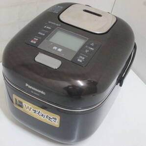 tt240507 Panasonic パナソニック 圧力IHジャー炊飯器 「Wおどり炊き」 SR-SW057-KK [ジャンク品] 3合 ダイヤモンド竈釜 2017年製の画像1