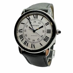  ultimate beautiful goods Cartier Cartier long do Solo WSRN0021 36mm 3939 men's wristwatch self-winding watch 