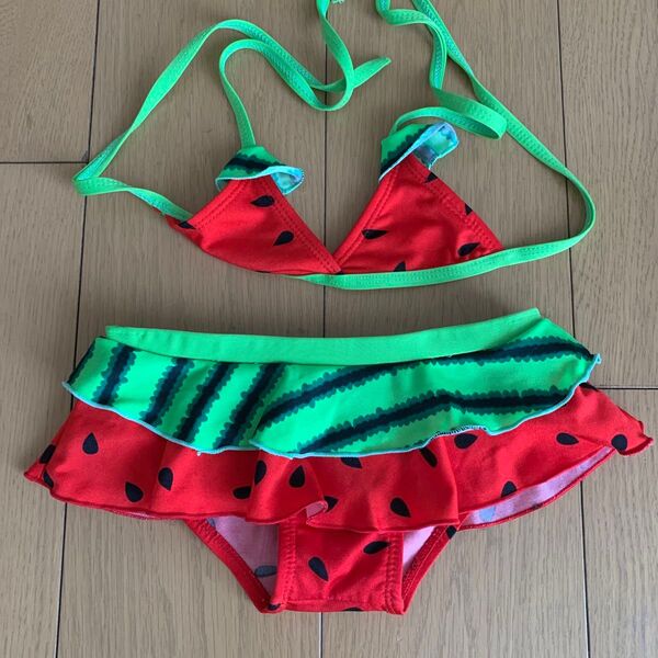 スイカ柄のビキニ 水着 100cmくらい??
