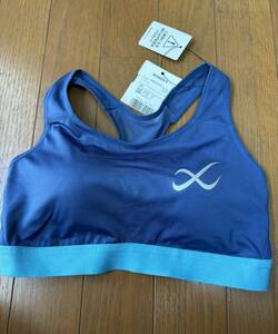  prompt decision * Wacoal CW-X sports bra M blue new goods . sweat speed .yure difficult running Jim yoga 