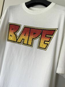 ape Tシャツ スワロフスキー tシャツ bape (美品) エイプ　(L) 【NIGO APE】(KISS モデル)ape bathing bape ベイプ　NIGO時代のAPE