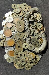  old coin mountain loading 3600g japanese coin .. through . heaven guarantee through . aluminium ... other Edo ~ war after 