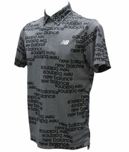 《2024年春夏》ニューバランス 半袖カラーシャツ 012-4168012（010）黒（5/L)