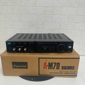 Y506. 25.SANSUI サンスイプリメインアンプ A-M70. 通電確認のみ為ジャンク扱い