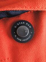 G-STAR RAWジースターロウ橙オレンジカラー肉厚ダックコットン ライディングジャケットM BARBOURインターナショナルBELSTAFF DIESEL RRL印_画像4