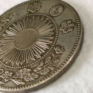■ 欠貝円 1円銀貨 明治3年 近代 貨幣 通貨 古銭 骨董の画像4