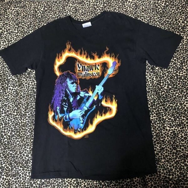 90's Yngwie Malmsteen Tシャツ L ブラック ヴィンテージ 90年代 vintage tee