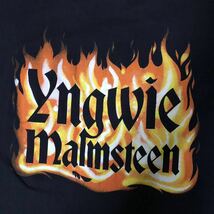 90's Yngwie Malmsteen Tシャツ L ブラック ヴィンテージ 90年代 vintage tee_画像3