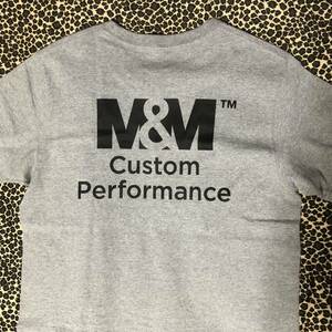 未使用 M&M Custom Performance Tシャツ グレー Mサイズ エムアンドエム カスタム