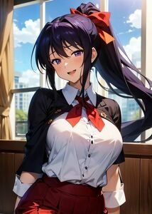 【高画質】A4サイズ イラストポスター ブロマイド417 姫島朱乃 　High School DxD　ハイスクールD×D