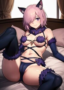 【高画質】A4サイズ イラストポスター ブロマイド93 マシュ・キリエライト マシュ Fate/GrandOrder FGO