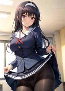 【高画質】A4サイズ イラストポスター ブロマイド1245 霞ヶ丘詩羽 冴えない彼女の育てかた