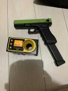 東京マルイ グロック 18c G18C LAYLAX Levatein Customスライド　zombiegreen 付　多段マガジン×1 初速66 0.2g セミフル切替不具合あり