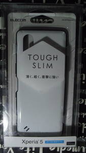 ELECOM Xperia 5 SO-01M SOV41 901SO ホワイト TOUGH SLIM2独自エアクッション効率的衝撃吸収 ストラップホール付 J8210 J8270 J9210 J9260