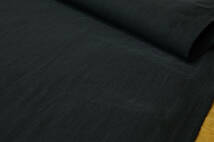 リネンレーヨンPUストレッチ微薄ソフト微コシ ブラック長4ｍ巾115㎝ ワンピース チュニック ブラウス ワイドパンツ スカート_画像2