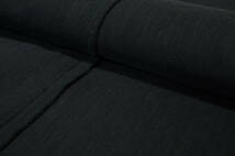 リネンレーヨンPUストレッチ微薄ソフト微コシ ブラック長4ｍ巾115㎝ ワンピース チュニック ブラウス ワイドパンツ スカート_画像3