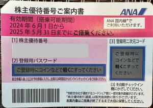 ANAグループ株主優待券 2024年上期分（国内線ご搭乗優待株券）